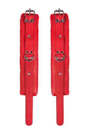 Красные оковы Anonymo из искусственной кожи